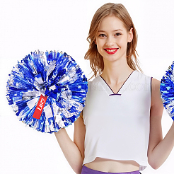 24 шт. 2 цвета полиэстер чирлидер помпоны этикетки лента&nbsp;FIND-CN0002-32