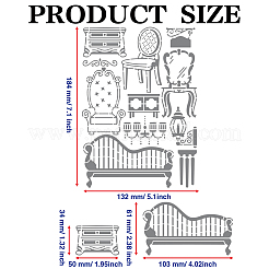 Трафареты для резки металла из нержавеющей стали&nbsp;DIY-WH0289-063