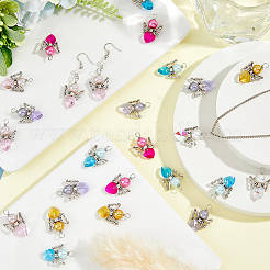 Подвеска из стекла и сплава&nbsp;PALLOY-FH00045