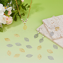 40 шт. подвески из нержавеющей стали 304 двух цветов&nbsp;STAS-DC0017-08