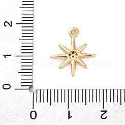 Латунные микропаве прозрачные подвески с фианитом&nbsp;KK-Z084-01G