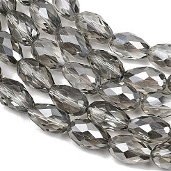 Стеклянные бусины с гальваническим покрытием &nbsp;EGLA-D015-15x10mm-34