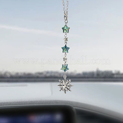 10 шт. 10 стиля подвесное украшение из сплава и стекла&nbsp;HJEW-SC0002-65