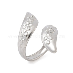 Кольца-манжеты из нержавеющей стали 304 для женщин&nbsp;RJEW-A079-12B-P