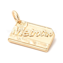 Подвески из латуни на тему путешествия&nbsp;LS-KK-K301-01E-G