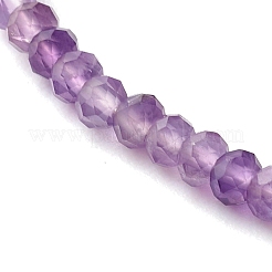 Природный аметист бисера браслеты&nbsp;BJEW-JB06384-02