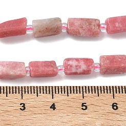 Нити из натурального родонита&nbsp;G-C270-K11