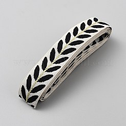 Этнический стиль цветочный узор вышивка полиэстеровые ленты&nbsp;OCOR-WH0104-25C