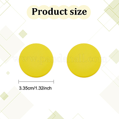 8 пара плоских круглых сережек-гвоздиков из нержавеющей стали 304 двух цветов для женщин&nbsp;EJEW-AN0003-42