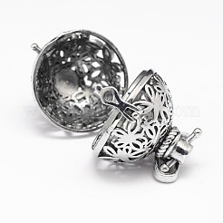 Латунь из латуни полая с круглыми подвесками из бабочки&nbsp;KK-M181-15AS