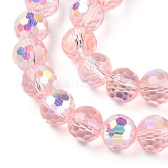 Прозрачные стеклянные бусины гальваническим пряди&nbsp;EGLA-TAC0006-05A