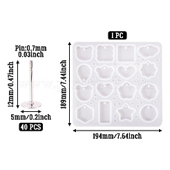 1шт diy силиконовые Молды&nbsp;AJEW-TA0001-95