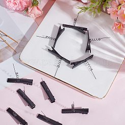 Металлические заколки из кожи аллигатора&nbsp;OHAR-WH0021-95C