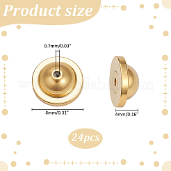 24 шт. Латунные гайки для ушей&nbsp;KK-ME0003-65G