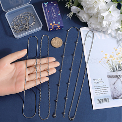 8 шт. набор из 8 цепочек из нержавеющей стали 304&nbsp;NJEW-SC0001-08