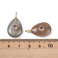 Подвески из натурального черного лунного камня&nbsp;G-H322-01G-08