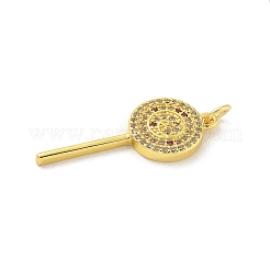 Латунные микро проложить кубического циркония подвески&nbsp;KK-U044-06G