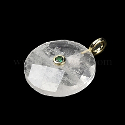 Ограненные подвески из натуральных кристаллов кварца&nbsp;G-A287-02G-01