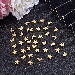 40шт 2 стильные латунные бусины&nbsp;KK-GO0001-04