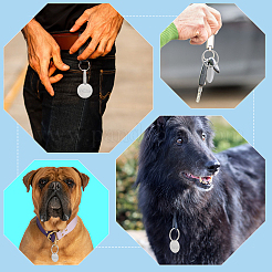 Наборы для изготовления брелок-подвески из нержавеющей стали 304&nbsp;DIY-UN0006-15