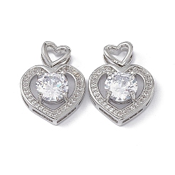 Латунные подвески с фианитами&nbsp;KK-E068-VA121-1