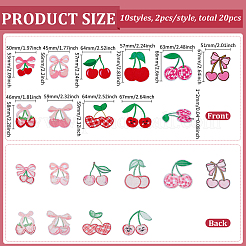 10 шт. 5 стиля полиэстеровые самоклеящиеся нашивки с компьютерной вышивкой&nbsp;PATC-FG0003-13