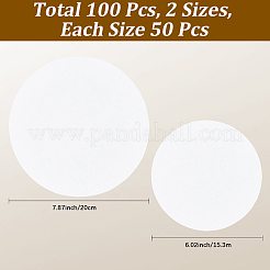 100 шт. 2 листа пергаментной бумаги&nbsp;AJEW-CN0003-67