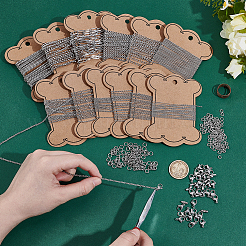 Наборы для изготовления браслетов/ожерельев из нержавеющей стали 304 своими руками&nbsp;DIY-GA0008-17