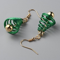 Серьги со спиральной пружиной из сплава для женщин&nbsp;EJEW-WH0012-009