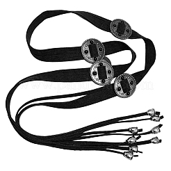 Поясные ремни из микрофибры с оберткой из сплава&nbsp;AJEW-WH20060-73A