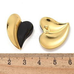 Серьги-гвоздики в форме сердца из нержавеющей стали 304&nbsp;LS-EJEW-A130-01G-01