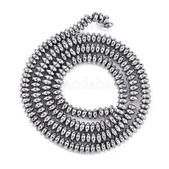 Немагнитные синтетический гематит бисер пряди&nbsp;X-G-C124-4x2mm-2
