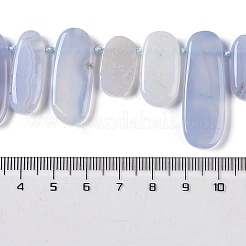 Натуральный голубой кружевной агат бисер нитей&nbsp;G-H006-B01-01