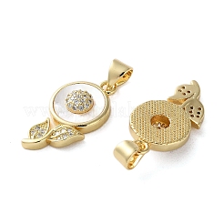 Латунные микро проложить кубического циркония подвески&nbsp;KK-U070-28G