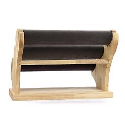 3-ярусная подставка для браслета из ткани из микрофибры&nbsp;BDIS-I002-01B