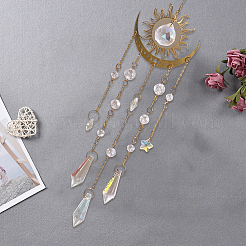 1 шт. металлические подвесные украшения в виде луны&nbsp;AJEW-CN0004-04B