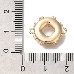 Латунь микро проложить соединения люстры компонентов кубического циркония&nbsp;KK-U038-10G