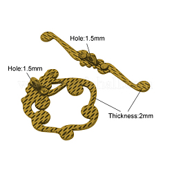 Застежка тоггл из сплава&nbsp;PALLOY-2152-AG-NR