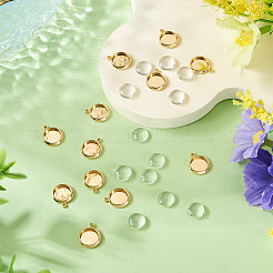 12 шт. латунная подвеска-кабошон&nbsp;KK-TA0003-10A