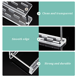 Прозрачные акриловые подставки-органайзеры для примерки серег&nbsp;EDIS-WH0030-35