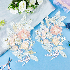 Кружевное вышивальное швейное волокно&nbsp;PATC-WH20021-001C