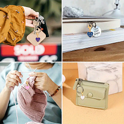 48 шт. подвеска в виде сердца из двухцветного сплава с эмалью и рисунком улыбающегося лица&nbsp;HJEW-YW00178