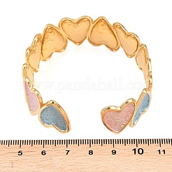 Браслеты-манжеты из нержавеющей стали 304 с эмалевым покрытием&nbsp;BJEW-H638-02G