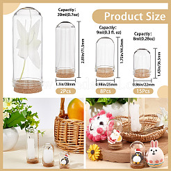 Стеклянный купол&nbsp;AJEW-CP0005-61