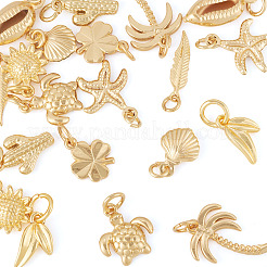 20шт 10 стиля латунные подвески&nbsp;KK-CW0001-07