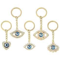 Сплав горный хрусталь брелок&nbsp;KEYC-YW00190-01