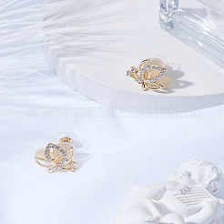 1 пара серег-гвоздиков из сплава с кошачьим глазом&nbsp;EJEW-LP0008-038