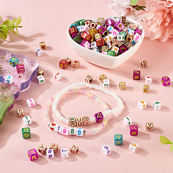 700шт 3 стиля непрозрачные акриловые бусины&nbsp;OACR-PJ0001-01B