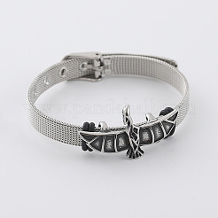 Браслеты для часов из нержавеющей стали 304 в стиле панк для мужчин&nbsp;ZQ0650