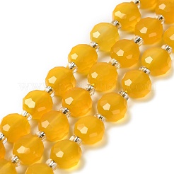 Естественный желтый агат бисер нитей&nbsp;G-B153-B03
